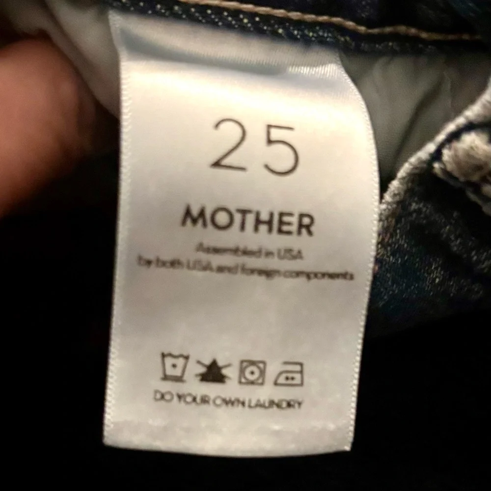 MOTHER The Trickster Bermuda Denim Short Your Treat or Mine Size 25